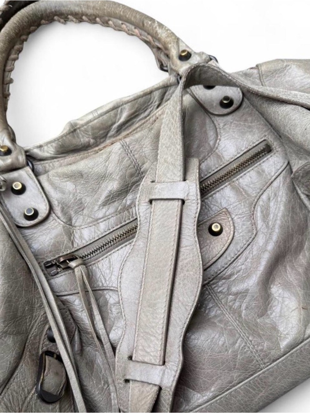 Balenciaga Taupe Leather City Bag - Picture 5 of 7